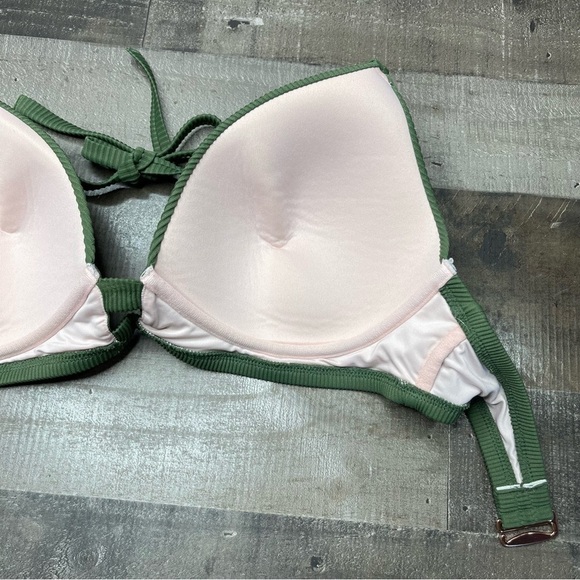Shade & Shore Green Ribbed Bikini Top size 36DD - Picture 8 of 10